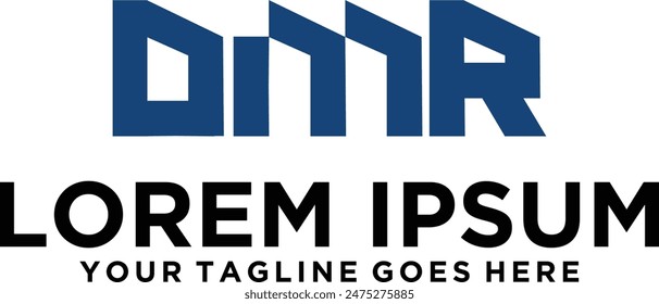 Initial letter DMR logo idea