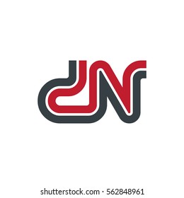 Initial Letter DN Linked Design Logo