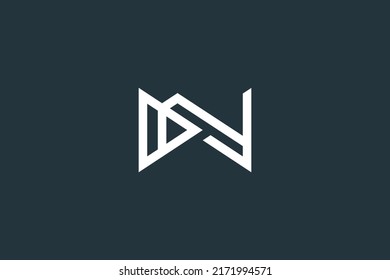 Initial Letter DN Logo Design Vector Template