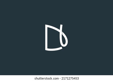 Initial Letter DN Logo or ND Logo Design Vector Template