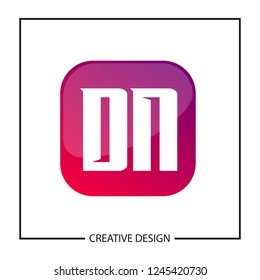 Initial Letter DN Logo Template Design