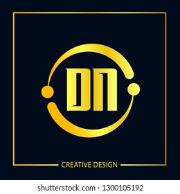 Initial Letter DN Logo Template Design