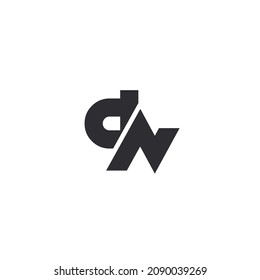 Initial letter DN logo template design