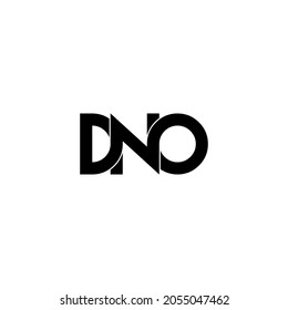 initial letter DNO monogram logo design