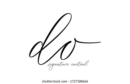 Initial Letter DO Linked Design Logo
