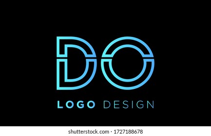 Initial Letter DO Linked Design Logo
