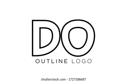 Initial Letter DO Linked Design Logo
