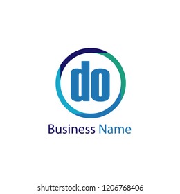 Initial Letter DO Logo Template Design