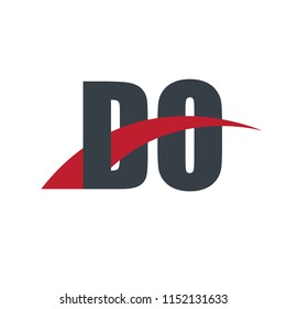 Initial Letter DO Overlapping Design Logo