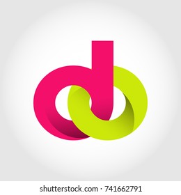 Initial Letter DO Rounded Lowercase Logo. Logo template.
