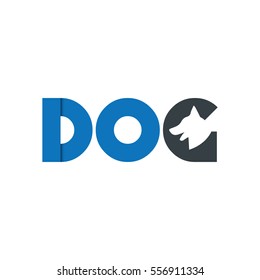 Initial Letter DOG Icon Logo