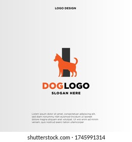Initial Letter I Dog Logo And Icon Name Dog Design Vector.