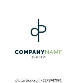 Vorlage für das Design des Logos im Anfangsbuchstaben DP House