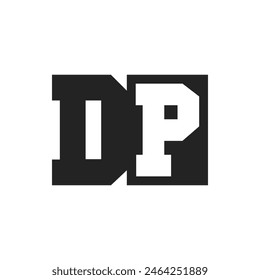 Initial Letter DP Logo Design Template. DP Logo