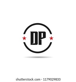 Initial Letter DP Logo Template Design