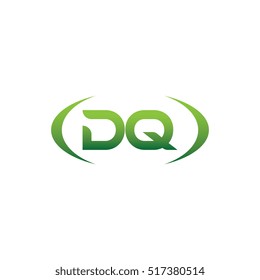 initial letter DQ brackets uppercase logo green for download