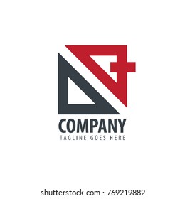 Initial Letter DQ Design Logo