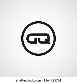 Initial Letter DQ Logo Template Design