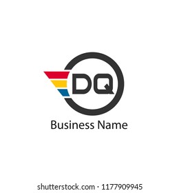 Initial Letter DQ Logo Template Design