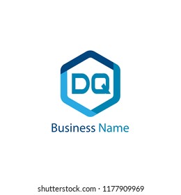 Initial Letter DQ Logo Template Design