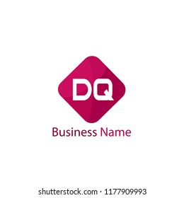 Initial Letter DQ Logo Template Design