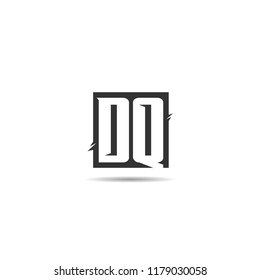 Initial Letter DQ Logo Template Design