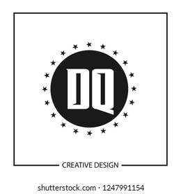 Initial Letter DQ Logo Template Design