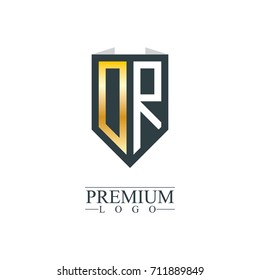Initial Letter DR Company Design Logo Template