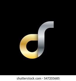 Initial Letter DR CR DS CS Rounded Lowercase Logo