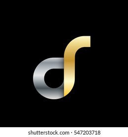 Initial Letter DR CR DS CS Rounded Lowercase Logo
