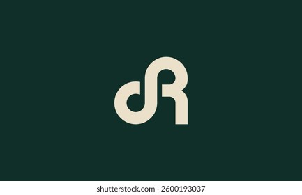 Initial Letter dR Intersected Monogram Logo