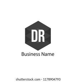 Initial Letter DR Logo Template Design