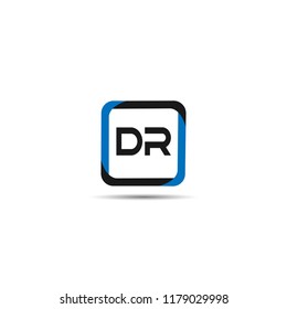Initial Letter DR Logo Template Design
