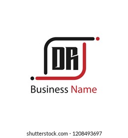Initial Letter DR Logo Template Design