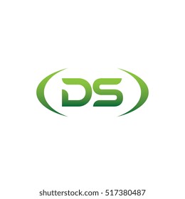 initial letter DS brackets uppercase logo green for download