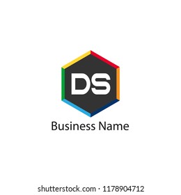 Initial Letter DS Logo Template Design
