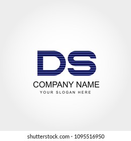 Initial Letter DS Logo Vector Design