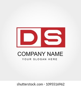 Initial Letter DS Logo Vector Design