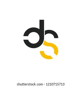 Initial letter DS lowercase logo design template
