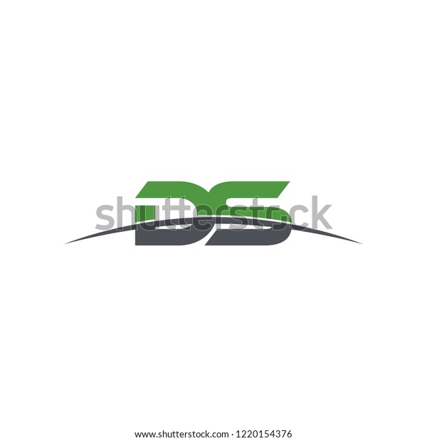 Initial Letter Ds Overlapping Movement Swoosh Stock Vector Royalty Free Shutterstock