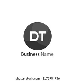 Initial Letter DT Logo Template Design