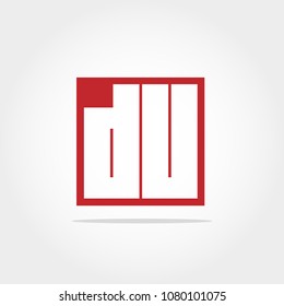 Initial Letter DU Logo Design