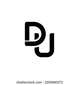 Initial letter DU logo design