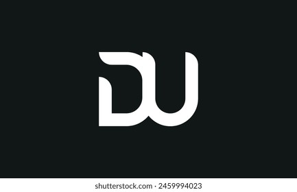 Initial Letter DU Logo Design. DU Logo Design. Creative And Modern DU logo.