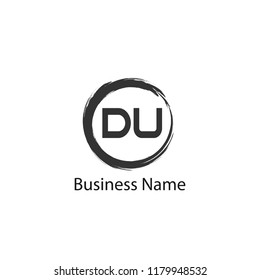Initial Letter DU Logo Template Design