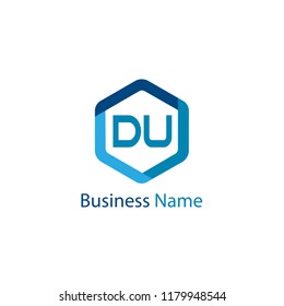 Initial Letter DU Logo Template Design