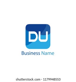 Initial Letter DU Logo Template Design