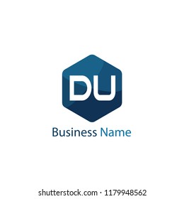 Initial Letter DU Logo Template Design
