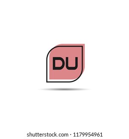 Initial Letter DU Logo Template Design