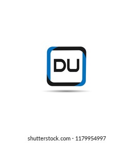 Initial Letter DU Logo Template Design